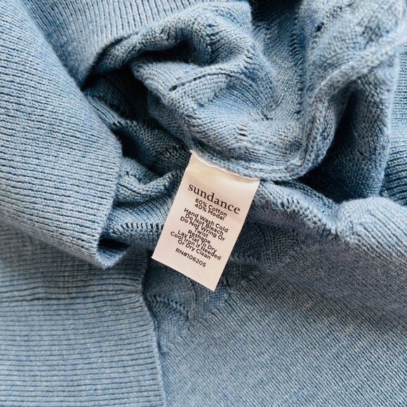 Sundance Frances Ruffle Turtleneck Long Sleeve Sweater Womens Size M - Picture 7 of 9